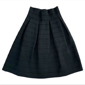 New York & Company Stretch A Line Pleated Pull On Skirt XL